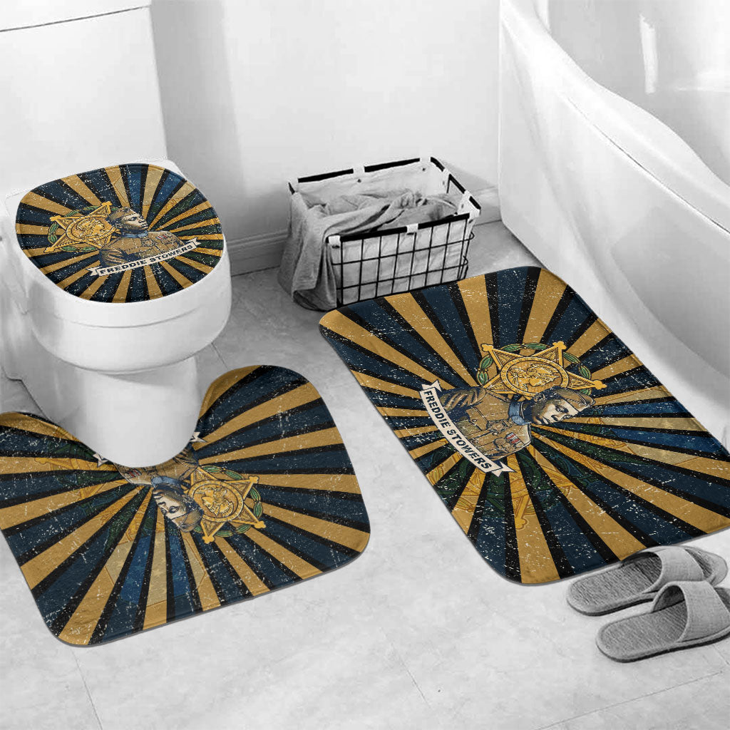 Freddie Stowers Bathroom Set Medal Of Honor Hero - Vintage Retro Sunburst - Military Valor Heritage