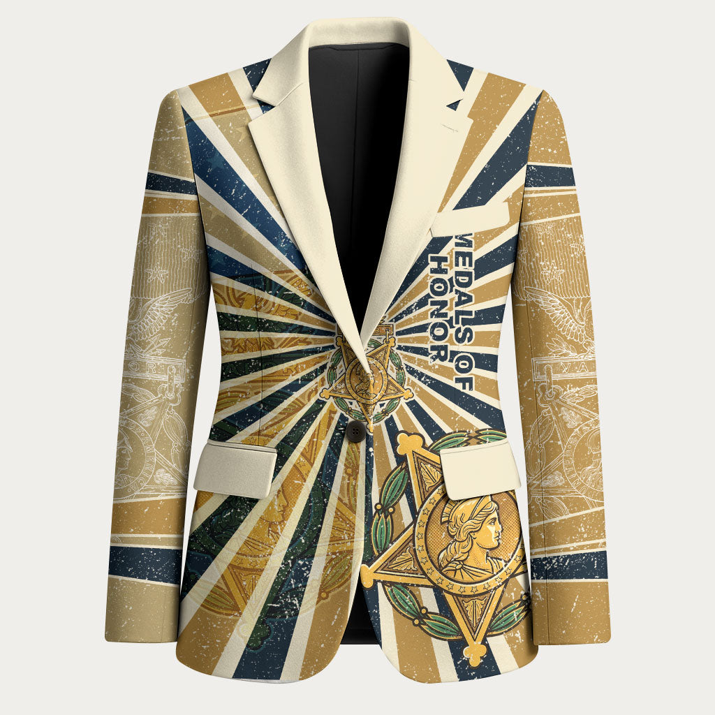 Freddie Stowers Blazer Medal Of Honor Hero - Vintage Retro Sunburst - Military Valor Heritage