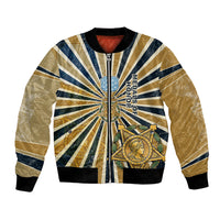 Freddie Stowers Bomber Jacket Medal Of Honor Hero - Vintage Retro Sunburst - Military Valor Heritage