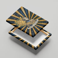 Freddie Stowers Canvas Wall Art Medal Of Honor Hero - Vintage Retro Sunburst - Military Valor Heritage