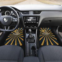 Freddie Stowers Car Mats Medal Of Honor Hero - Vintage Retro Sunburst - Military Valor Heritage