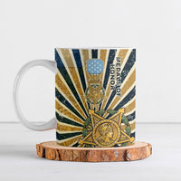 Freddie Stowers Ceramic Mug Medal Of Honor Hero - Vintage Retro Sunburst - Military Valor Heritage