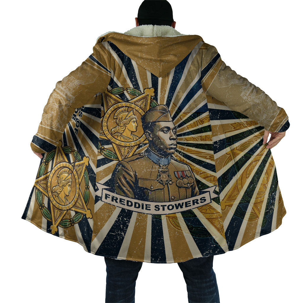 Freddie Stowers Cloak Medal Of Honor Hero - Vintage Retro Sunburst - Military Valor Heritage