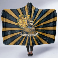 Freddie Stowers Hooded Blanket Medal Of Honor Hero - Vintage Retro Sunburst - Military Valor Heritage