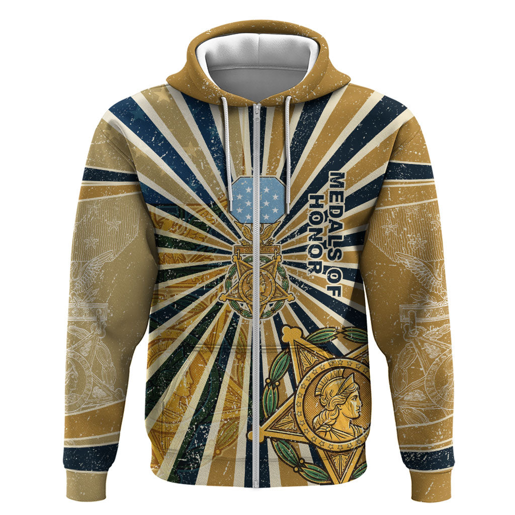 Freddie Stowers Hoodie Medal Of Honor Hero - Vintage Retro Sunburst - Military Valor Heritage