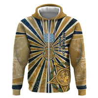 Freddie Stowers Hoodie Medal Of Honor Hero - Vintage Retro Sunburst - Military Valor Heritage
