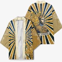 Freddie Stowers Kimono Medal Of Honor Hero - Vintage Retro Sunburst - Military Valor Heritage