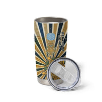 Freddie Stowers Tumbler Cup Medal Of Honor Hero - Vintage Retro Sunburst - Military Valor Heritage