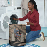 Freddie Stowers African American Laundry Basket Medal Of Honor Red Hand - Military Camouflage Striped World War I