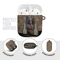 Freddie Stowers African American AirPods Case Medal Of Honor Red Hand - Military Camouflage Striped World War I