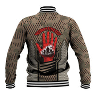 Freddie Stowers African American Baseball Jacket Medal Of Honor Red Hand - Military Camouflage Striped World War I