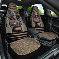 Freddie Stowers African American Car Seat Cover Medal Of Honor Red Hand - Military Camouflage Striped World War I
