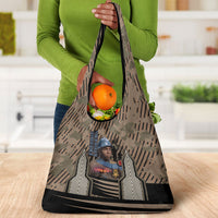 Freddie Stowers African American Grocery Bag Medal Of Honor Red Hand - Military Camouflage Striped World War I