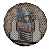 Freddie Stowers African American Spare Tire Cover Medal Of Honor Red Hand - Military Camouflage Striped World War I