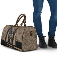 Freddie Stowers African American Travel Bag Medal Of Honor Red Hand - Military Camouflage Striped World War I