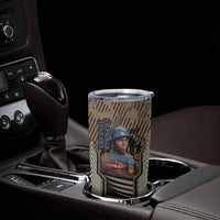 Freddie Stowers African American Tumbler Cup Medal Of Honor Red Hand - Military Camouflage Striped World War I