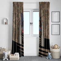 Freddie Stowers African American Window Curtain Medal Of Honor Red Hand - Military Camouflage Striped World War I