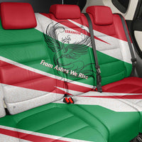 Lebanon Phoenix Back Car Seat Cover with Cedar Flag Colors and Inspirational Quote