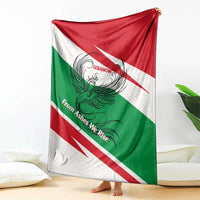 Lebanon Phoenix Blanket with Cedar Flag Colors and Inspirational Quote