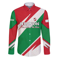 Lebanon Phoenix Family Matching Puletasi and Hawaiian Shirt with Cedar Flag Colors and Inspirational Quote