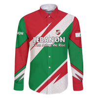 Lebanon Phoenix Family Matching Short Sleeve Bodycon Dress and Hawaiian Shirt with Cedar Flag Colors and Inspirational Quote