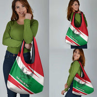 Lebanon Phoenix Grocery Bag with Cedar Flag Colors and Inspirational Quote