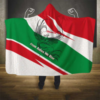 Lebanon Phoenix Hooded Blanket with Cedar Flag Colors and Inspirational Quote