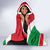 Lebanon Phoenix Hooded Blanket with Cedar Flag Colors and Inspirational Quote
