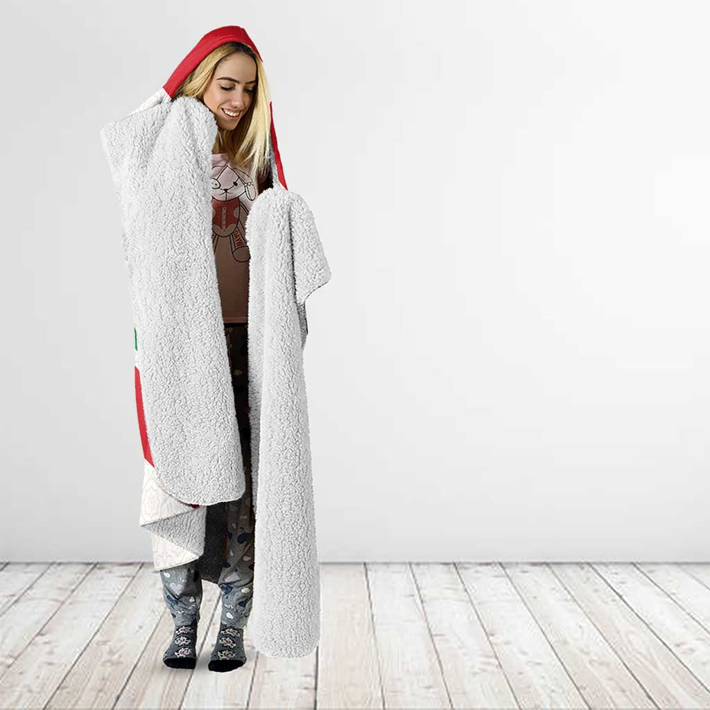 Lebanon Phoenix Hooded Blanket with Cedar Flag Colors and Inspirational Quote