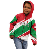 Lebanon Phoenix Kid Hoodie with Cedar Flag Colors and Inspirational Quote
