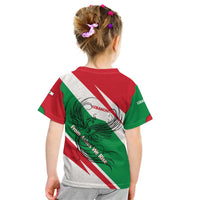 Lebanon Phoenix Kid T Shirt with Cedar Flag Colors and Inspirational Quote