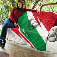 Lebanon Phoenix Quilt with Cedar Flag Colors and Inspirational Quote