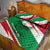 Lebanon Phoenix Quilt Bed Set with Cedar Flag Colors and Inspirational Quote