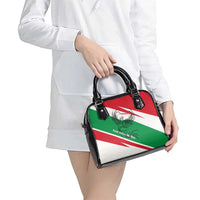 Lebanon Phoenix Shoulder Handbag with Cedar Flag Colors and Inspirational Quote