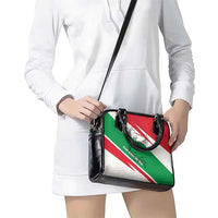 Lebanon Phoenix Shoulder Handbag with Cedar Flag Colors and Inspirational Quote