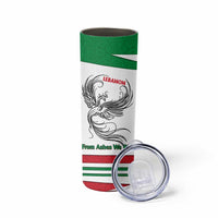 Lebanon Phoenix Skinny Tumbler with Cedar Flag Colors and Inspirational Quote