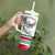 Lebanon Phoenix Tumbler With Handle with Cedar Flag Colors and Inspirational Quote