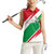 Lebanon Phoenix Women Sleeveless Polo Shirt with Cedar Flag Colors and Inspirational Quote