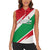 Lebanon Phoenix Women Sleeveless Polo Shirt with Cedar Flag Colors and Inspirational Quote