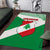 Lebanon Flag Shield Area Rug with Cedar Emblem and National Colors