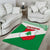 Lebanon Flag Shield Area Rug with Cedar Emblem and National Colors