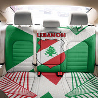 Lebanon Flag Shield Back Car Seat Cover with Cedar Emblem and National Colors