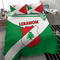 Lebanon Flag Shield Bedding Set with Cedar Emblem and National Colors