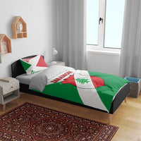 Lebanon Flag Shield Bedding Set with Cedar Emblem and National Colors