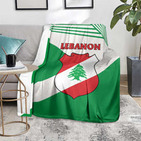 Lebanon Flag Shield Blanket with Cedar Emblem and National Colors