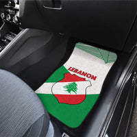 Lebanon Flag Shield Car Mats with Cedar Emblem and National Colors