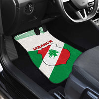 Lebanon Flag Shield Car Mats with Cedar Emblem and National Colors