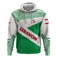 Lebanon Flag Shield Hoodie with Cedar Emblem and National Colors