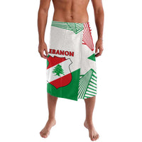 Lebanon Flag Shield Lavalava with Cedar Emblem and National Colors
