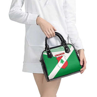 Lebanon Flag Shield Shoulder Handbag with Cedar Emblem and National Colors